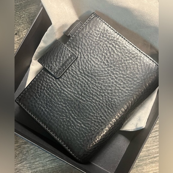 SOLD Moterm passport Black Veg tan leather notebook planner cover - Picture 3 of 6